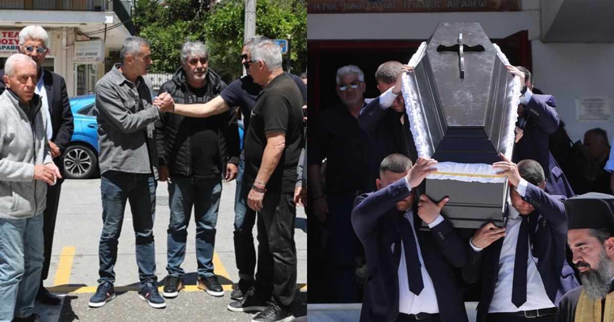 Κηδεία Μανώλη Παπαδόπουλου: Η οικογένεια της ΑΕΚ αποχαιρέτησε τον παλαίμαχο ποδοσφαιριστή