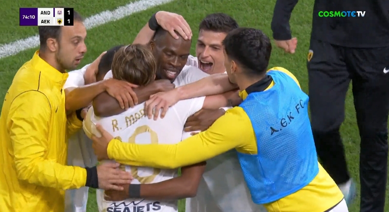 Το 1-1 της ΑΕΚ με Ελίασον! (vid)