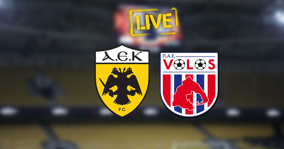 ΑΕΚ - Βόλος (LIVE) (1-0)