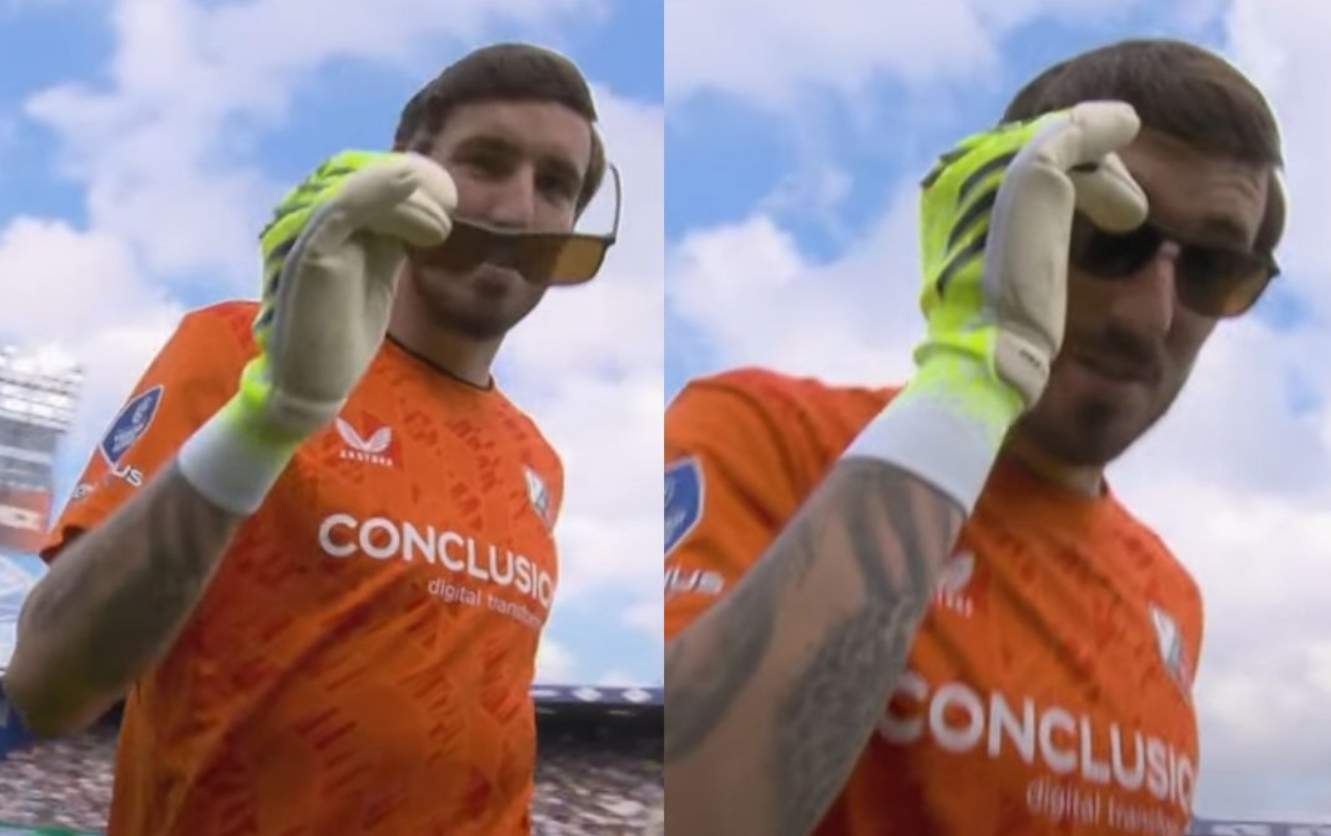 Επός Βασίλη Μπάρκα: Δοκίμασε να παίξει με γυαλιά ηλίου στο Τσβόλε-Ουτρέχτη (vid)