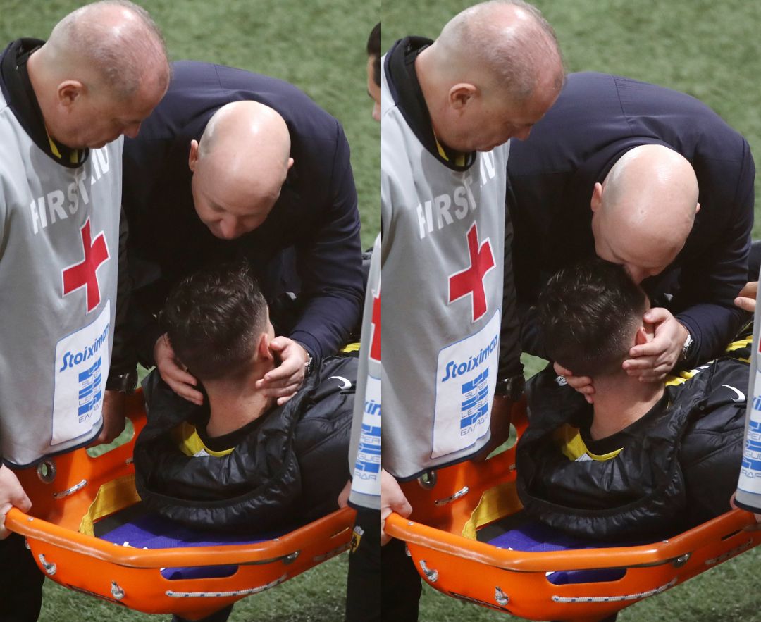 Συγκλονιστική στιγμή με Νίκολιτς-Γκατσίνοβιτς στο ΑΕΚ-Ατρόμητος