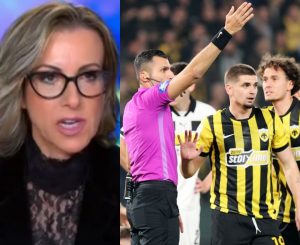 Τα..μπέρδεψε η Ελένη Λαμπαδαρίου στον ΣΚΑΪ για γκολ Γιόβιτς στο ΑΕΚ – ΟΦΗ : «Να μετρήσει. Όχι, τελικά να μη μετρήσει»