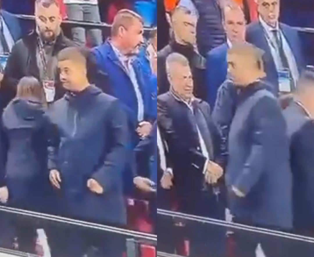 Η στιγμή που ο Γκαγκάτσης φεύγει από την απονομή μαζί με τον ΠΑΟΚ - Bίvτεo