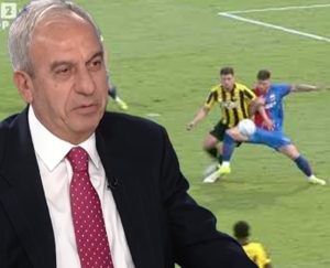 Αδιανόητη ανάλυση Βαρούχα στην ΕΡΤ: «Δεν υπάρχει πέναλτι στον Γιόβιτς – Έπρεπε να παρέμβει ο VAR»